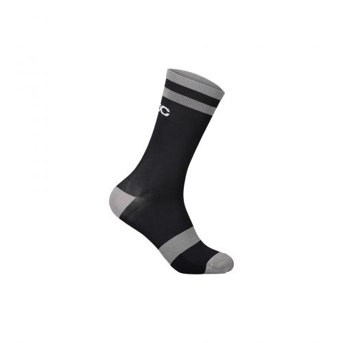 POC Lure MTB Sock Long - Uranium Black/Granite Grey (Grösse: L/43-45) von POC