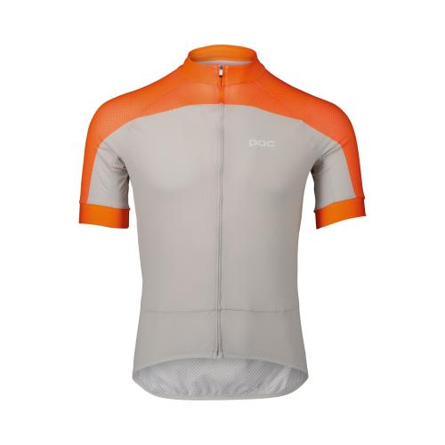 POC Ms Essential Road Logo Jersey - Zink Orange/Granite Grey (Grösse: L) von POC