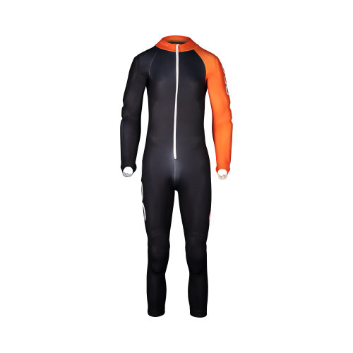 POC Skin GS Rennanzug JR - Uranium Black/Zink Orange (Grösse: 130/8Y) von POC