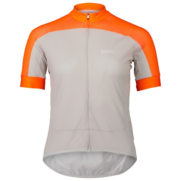 POC - Women's Essential Road Logo Jersey - Velotrikot Gr L grau von POC