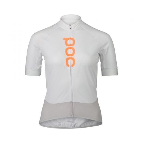 POC Ws Essential Road Logo Jersey - Hydrogen White/Granite Grey (Grösse: L) von POC