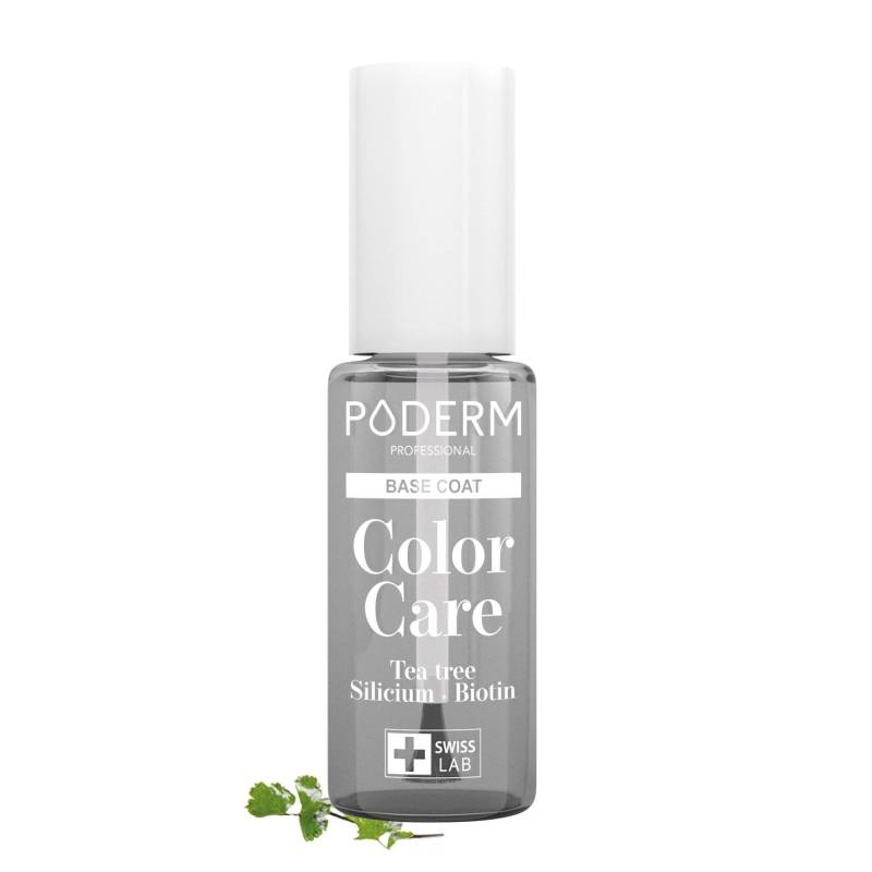 Base Coat Mit Teebaum, Silizium Und Biotin - Nagellack Mit Perfektem Halt - Von Podologen Empfohlen - 100% Naturel&vegan - Swiss Made Unisex Transparent 8ml von PODERM