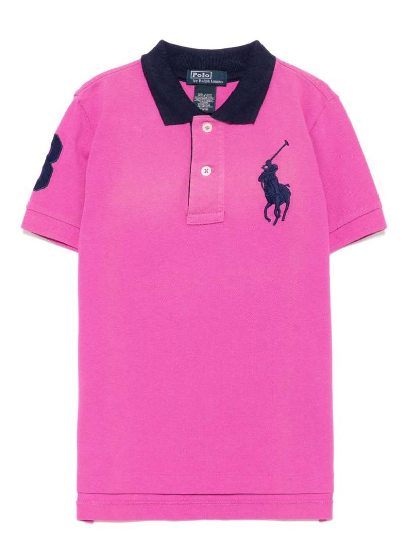 POLO RALPH LAUREN KIDS Big Polo Pony polo shirt - Purple von POLO RALPH LAUREN KIDS