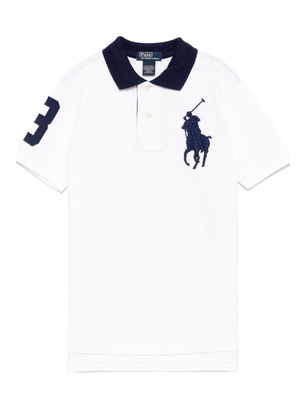 POLO RALPH LAUREN KIDS Big Polo Pony polo shirt - White von POLO RALPH LAUREN KIDS