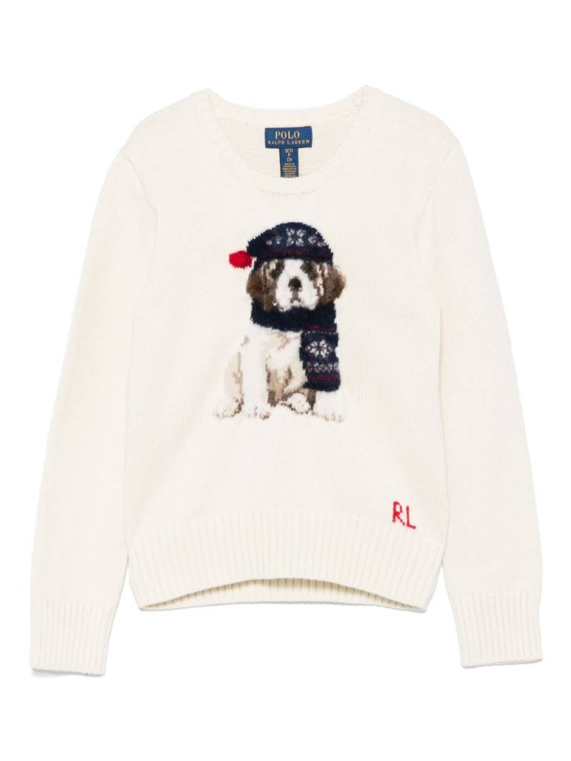 POLO RALPH LAUREN KIDS Dog sweater - Neutrals von POLO RALPH LAUREN KIDS