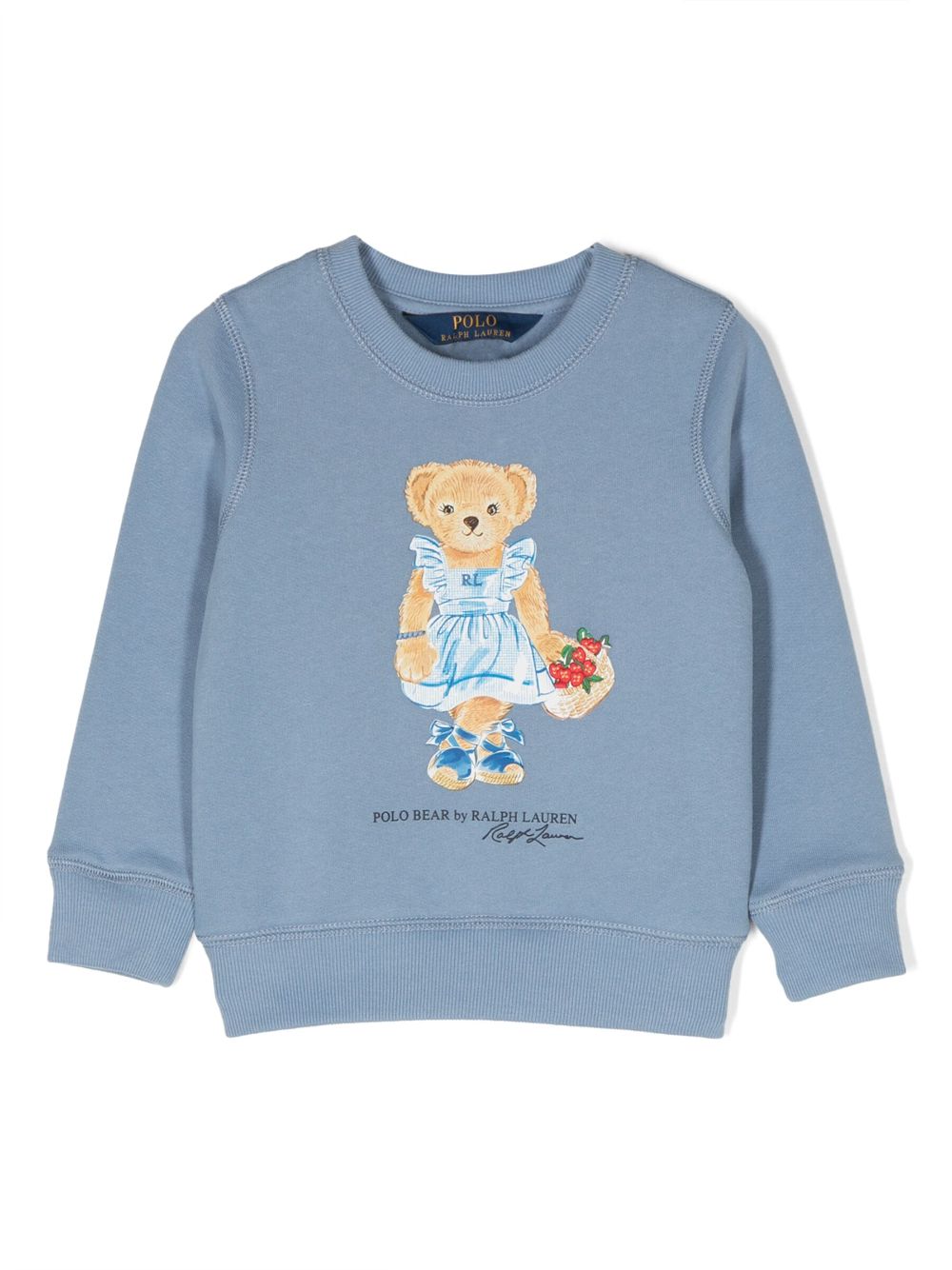 POLO RALPH LAUREN KIDS Polo Bear graphic-print sweatshirt - Blue von POLO RALPH LAUREN KIDS