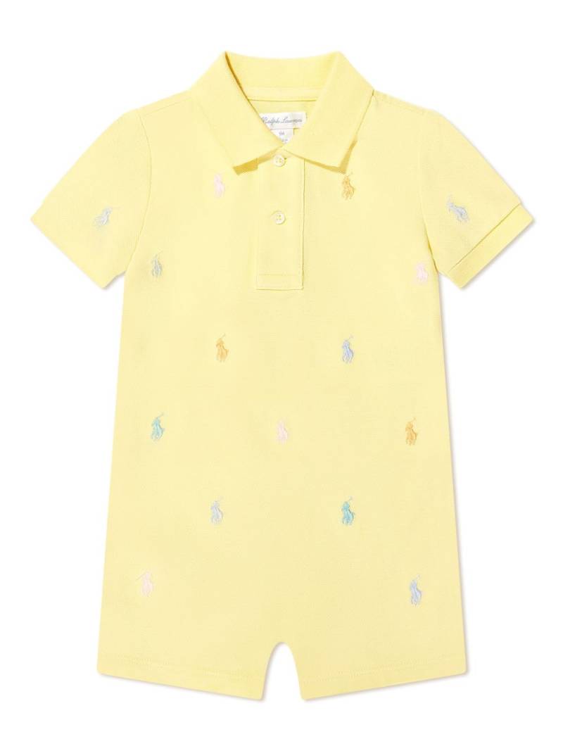 POLO RALPH LAUREN KIDS Polo-Pony cotton shorties - Yellow von POLO RALPH LAUREN KIDS