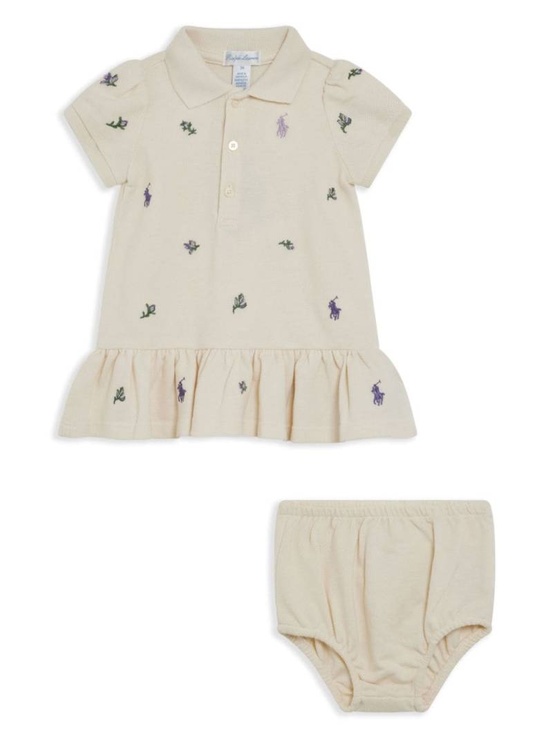 POLO RALPH LAUREN KIDS Polo Pony dress - Neutrals von POLO RALPH LAUREN KIDS