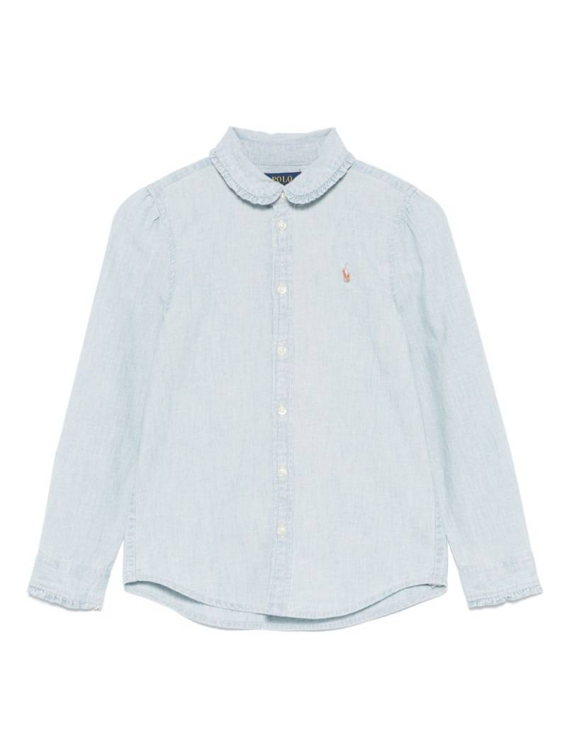 POLO RALPH LAUREN KIDS Polo Pony-embroidered shirt - Blue von POLO RALPH LAUREN KIDS