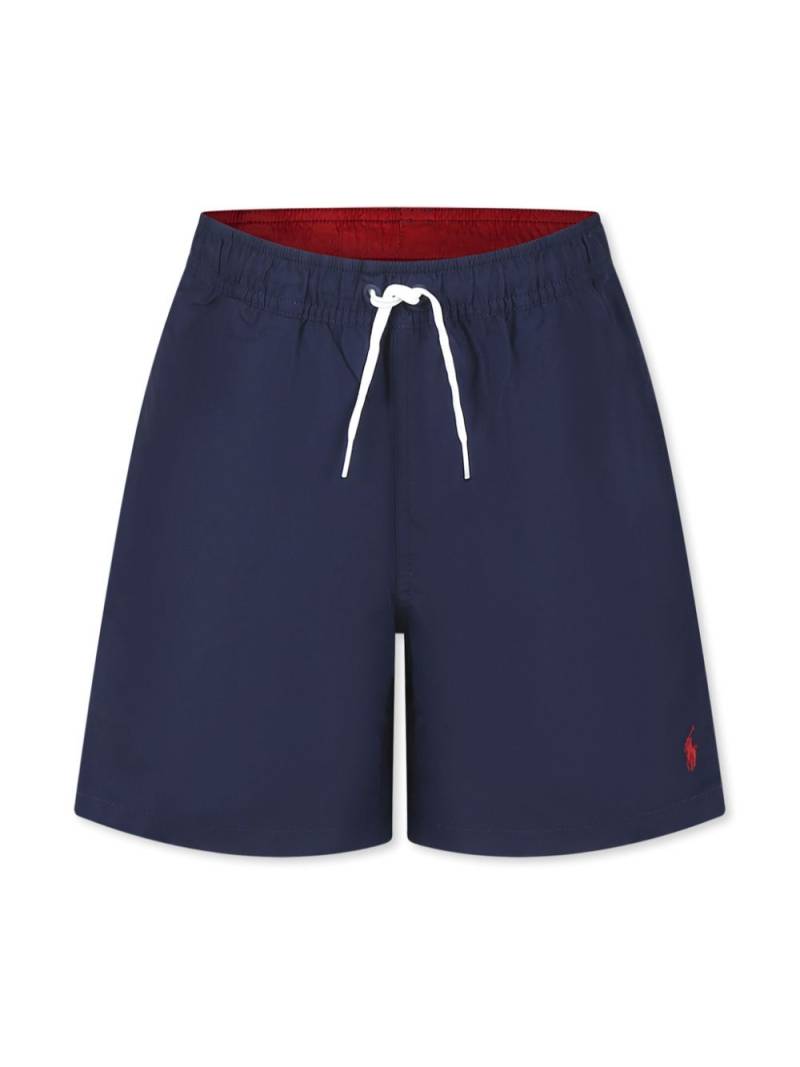 POLO RALPH LAUREN KIDS Polo Pony-embroidered swim shorts - Blue von POLO RALPH LAUREN KIDS