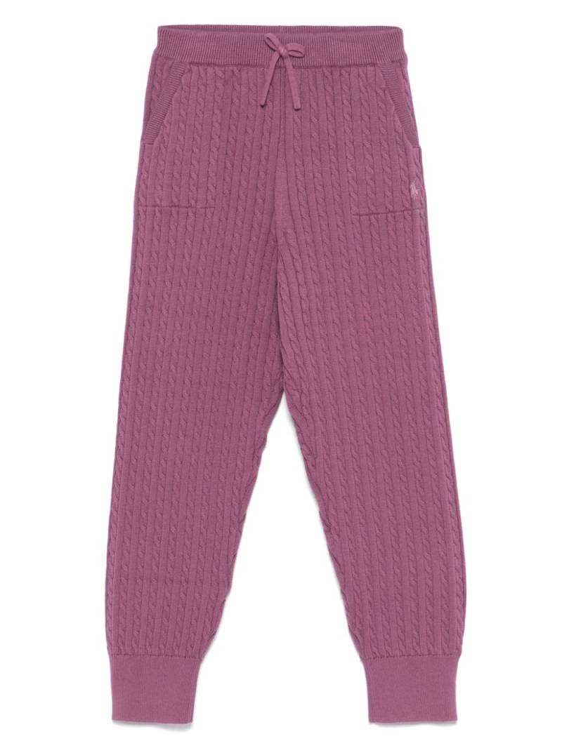 POLO RALPH LAUREN KIDS cable-knit sweatpants - Pink von POLO RALPH LAUREN KIDS