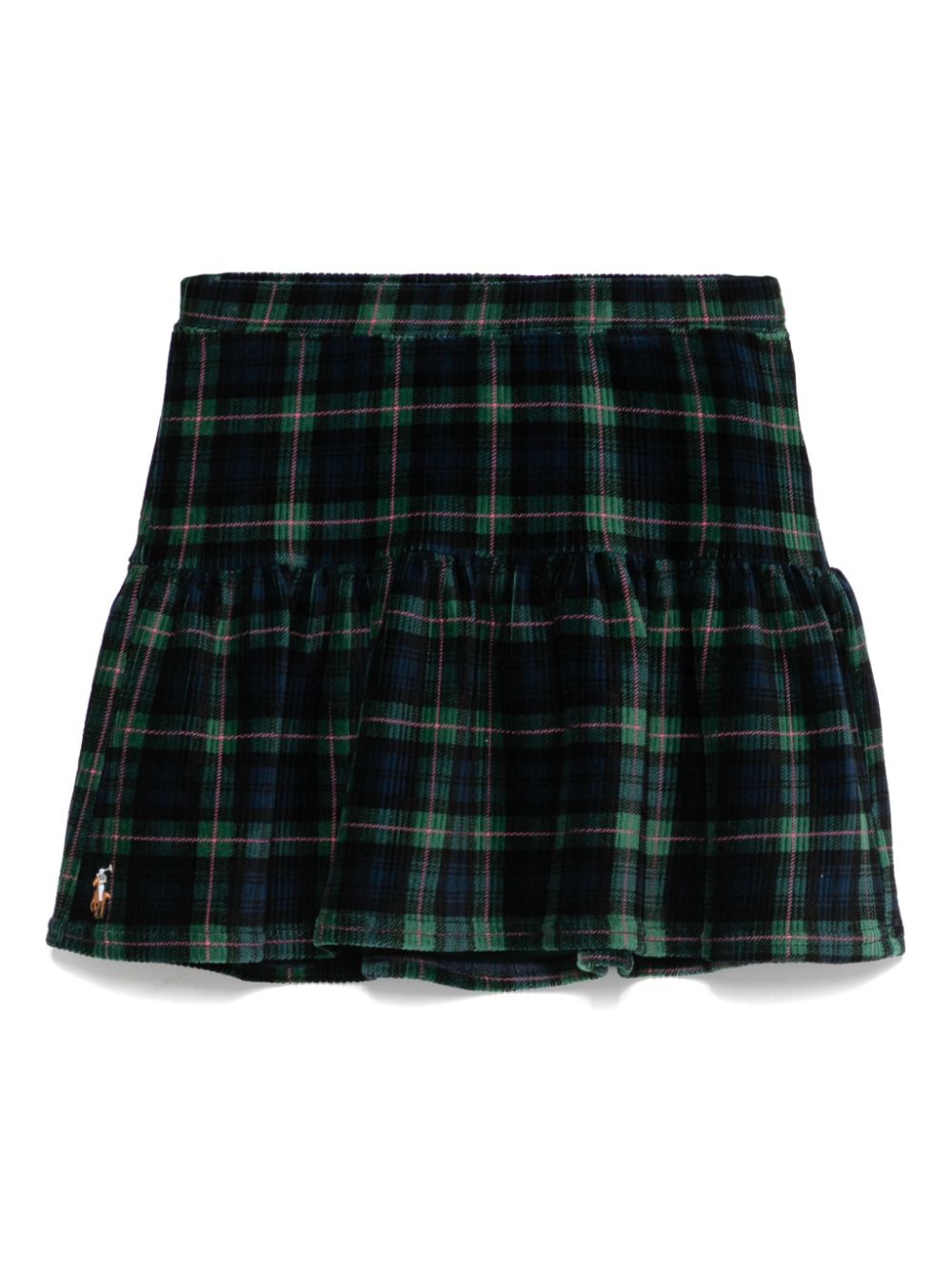 POLO RALPH LAUREN KIDS checked mini skirt - Black von POLO RALPH LAUREN KIDS