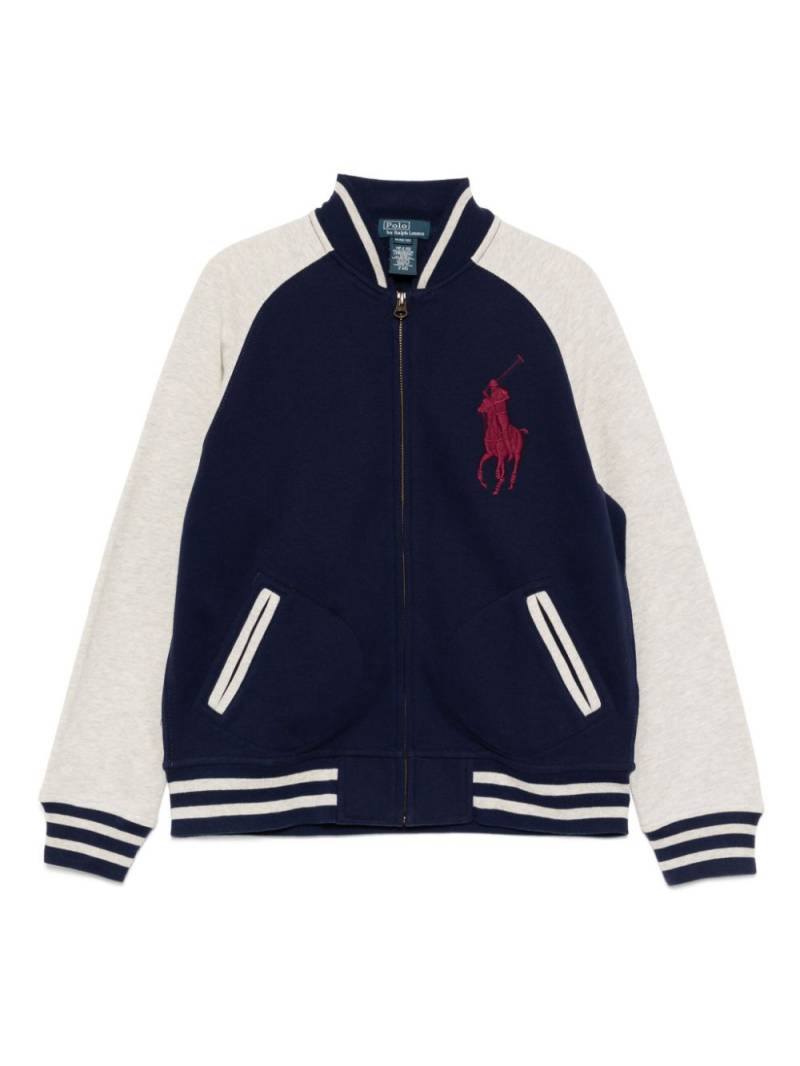 POLO RALPH LAUREN KIDS colourblock bomber jacket - Blue von POLO RALPH LAUREN KIDS