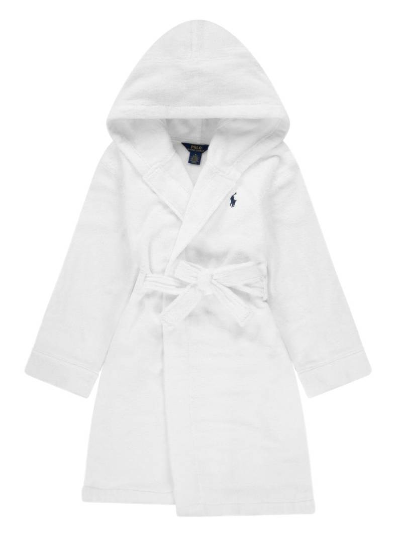 POLO RALPH LAUREN KIDS cotton bath robe - White von POLO RALPH LAUREN KIDS