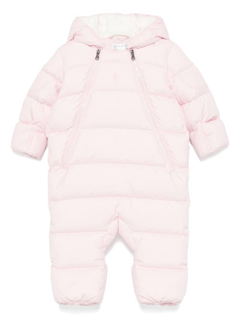 POLO RALPH LAUREN KIDS down hooded snowsuit - Pink von POLO RALPH LAUREN KIDS