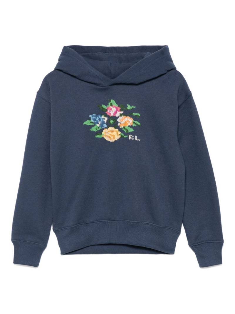 POLO RALPH LAUREN KIDS embroidered hoodie - Blue von POLO RALPH LAUREN KIDS