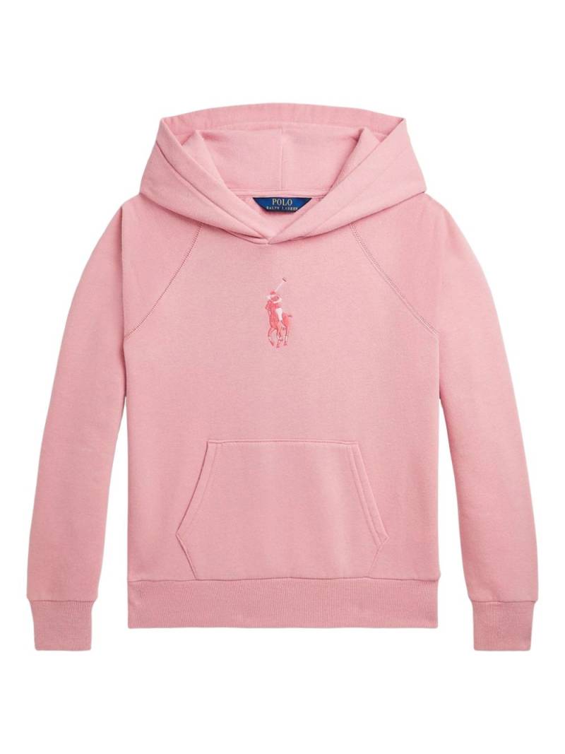 POLO RALPH LAUREN KIDS embroidered-logo hoodie - Pink von POLO RALPH LAUREN KIDS