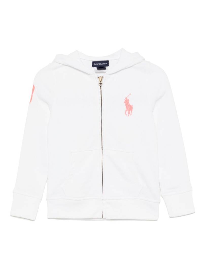 POLO RALPH LAUREN KIDS embroidered-logo hoodie - White von POLO RALPH LAUREN KIDS