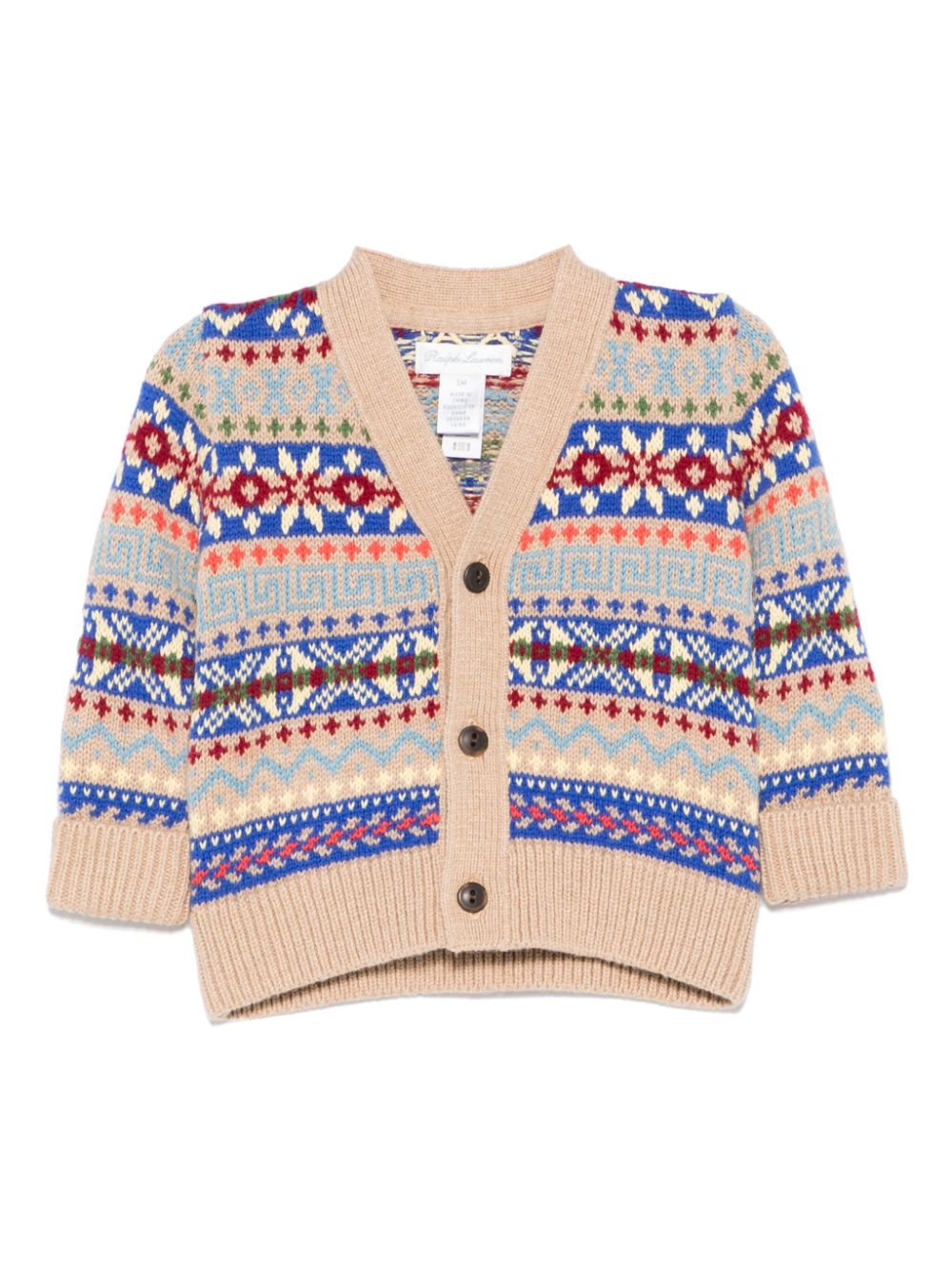 POLO RALPH LAUREN KIDS fair isle cardigan - Neutrals von POLO RALPH LAUREN KIDS