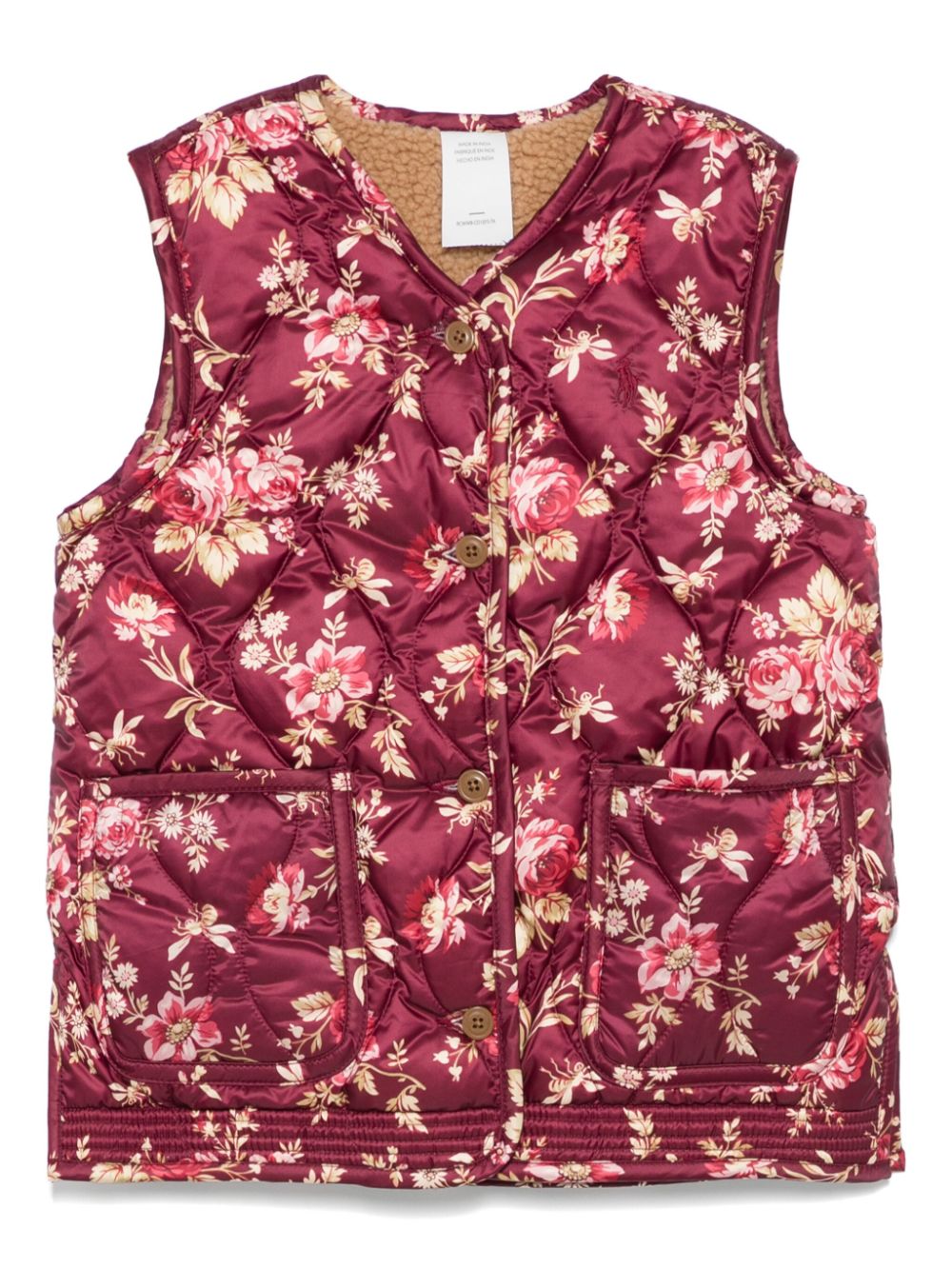 POLO RALPH LAUREN KIDS floral-print gilet - Pink von POLO RALPH LAUREN KIDS