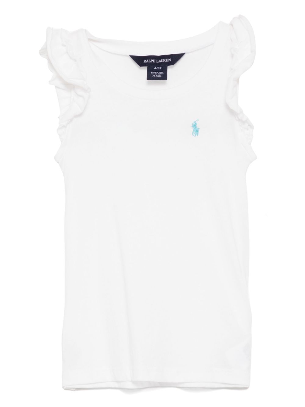 POLO RALPH LAUREN KIDS flutter sleeves T-shirt - White von POLO RALPH LAUREN KIDS