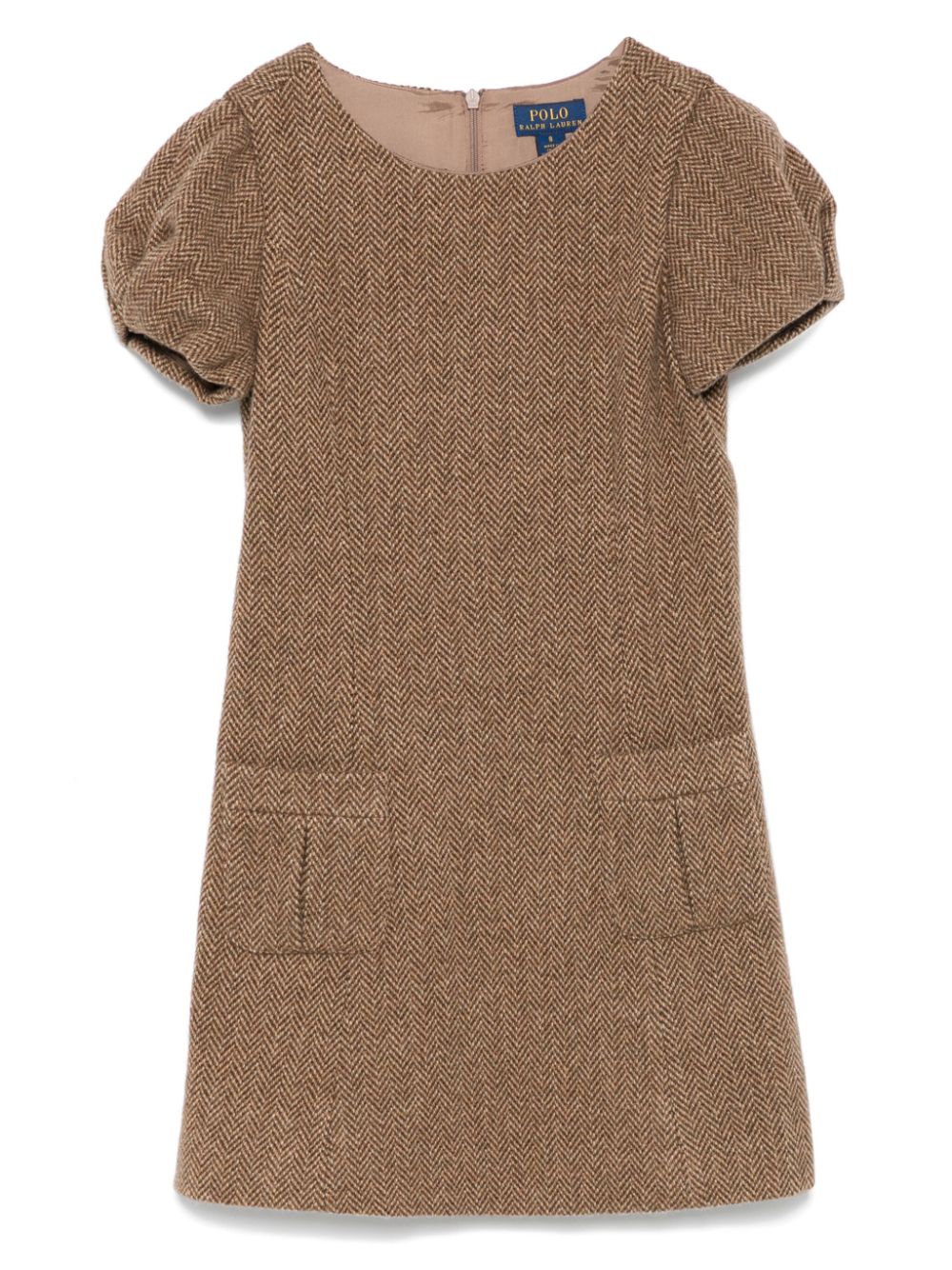 POLO RALPH LAUREN KIDS herringbone tweed dress - Brown von POLO RALPH LAUREN KIDS