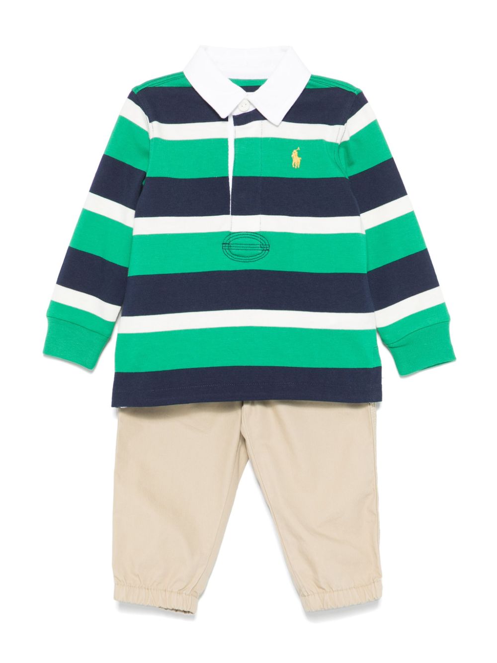 POLO RALPH LAUREN KIDS jersey shirt and trouser set - Green von POLO RALPH LAUREN KIDS