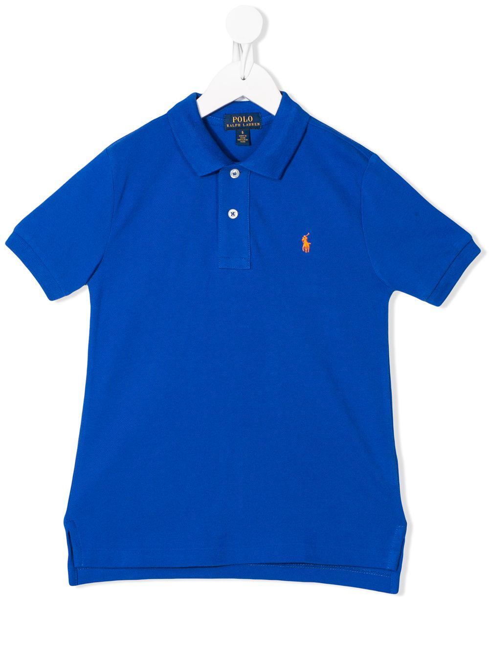 POLO RALPH LAUREN KIDS logo-embroidered short sleeve polo shirt - Blue von POLO RALPH LAUREN KIDS