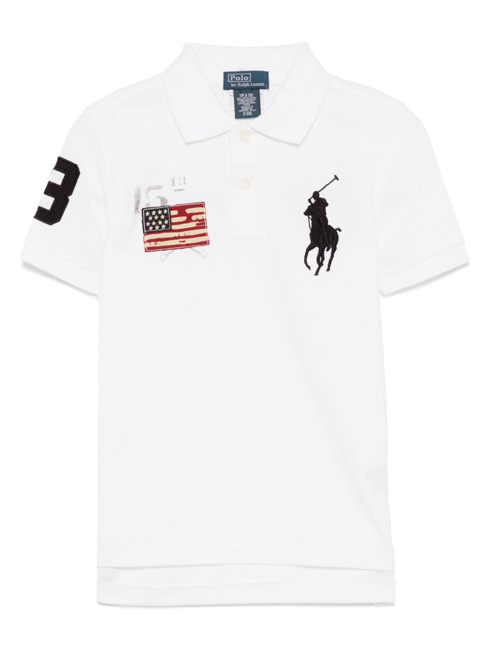 POLO RALPH LAUREN KIDS logo patch T-shirt - White von POLO RALPH LAUREN KIDS