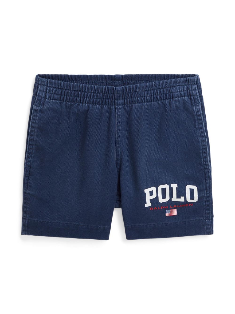 POLO RALPH LAUREN KIDS logo-print cotton shorts - Blue von POLO RALPH LAUREN KIDS