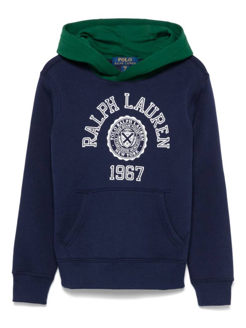 POLO RALPH LAUREN KIDS logo-print hoodie - Blue von POLO RALPH LAUREN KIDS