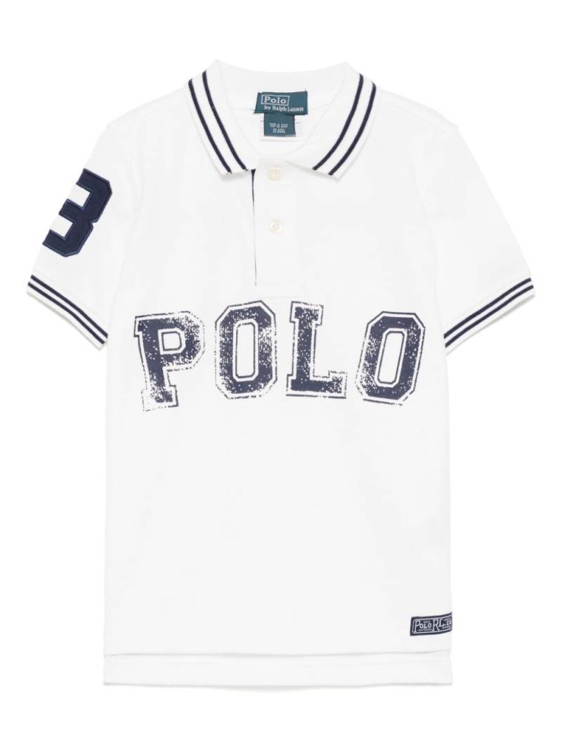 POLO RALPH LAUREN KIDS logo print polo shirt - White von POLO RALPH LAUREN KIDS