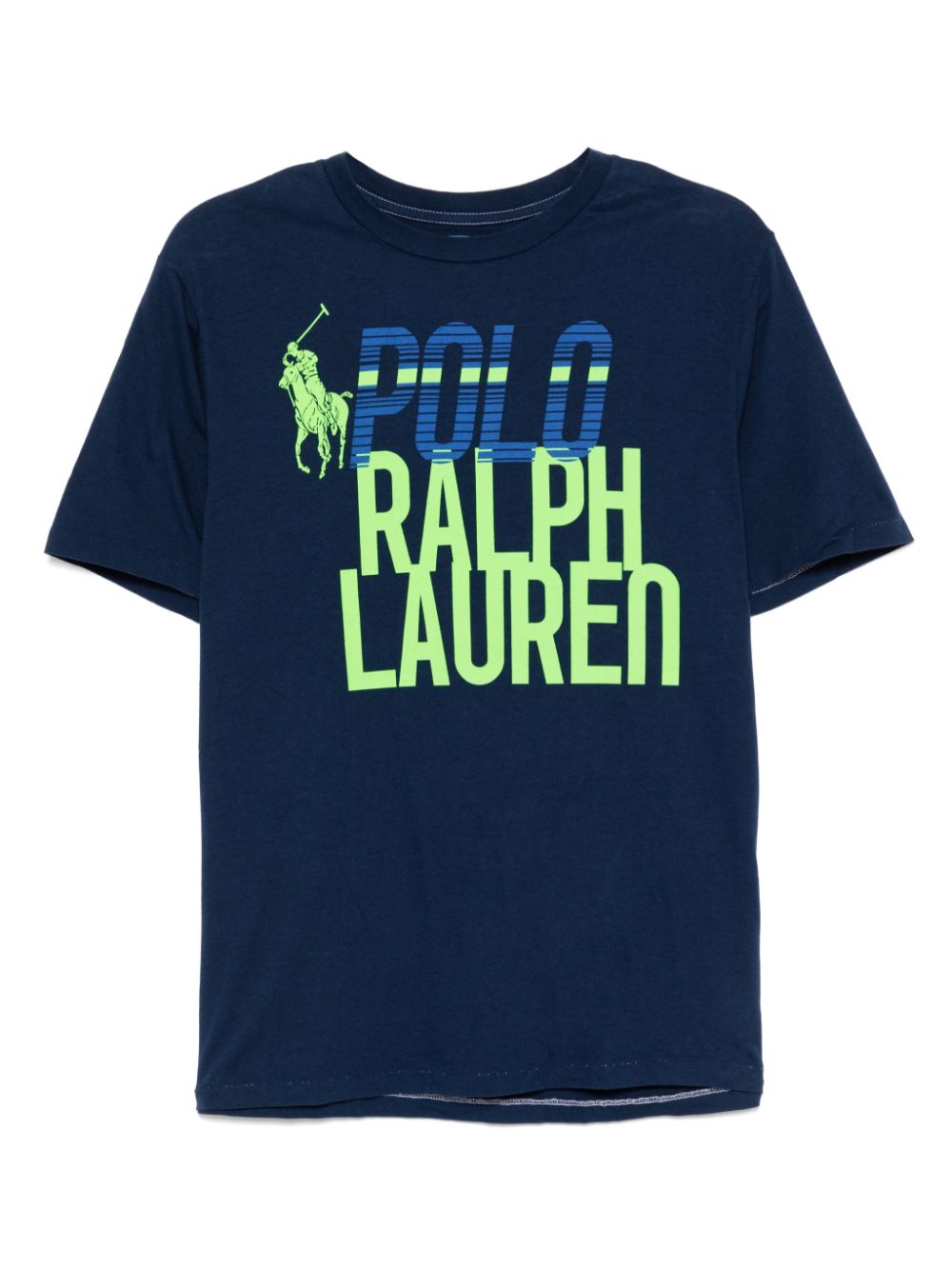 POLO RALPH LAUREN KIDS logo print short sleeves T-shirt - Blue von POLO RALPH LAUREN KIDS