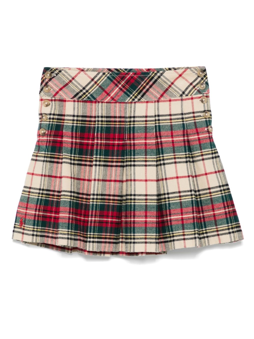 POLO RALPH LAUREN KIDS plaid pleated skirt - Neutrals von POLO RALPH LAUREN KIDS