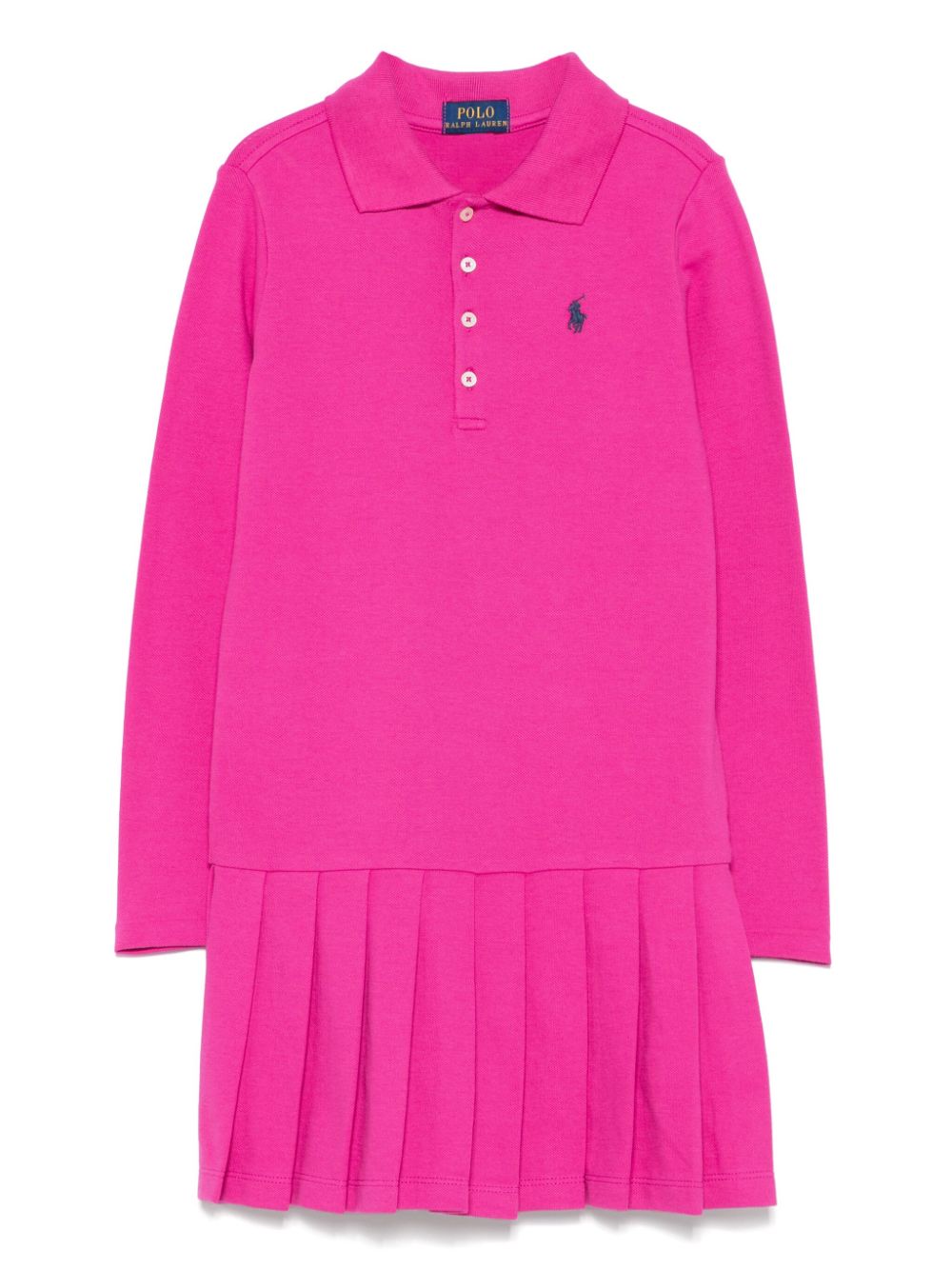 POLO RALPH LAUREN KIDS pleated polo dress - Pink von POLO RALPH LAUREN KIDS