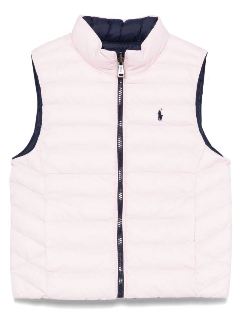 POLO RALPH LAUREN KIDS reversible gilet - Pink von POLO RALPH LAUREN KIDS