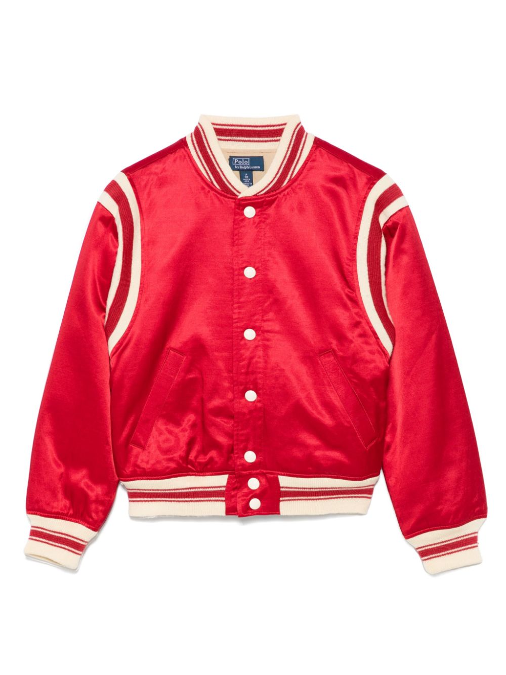 POLO RALPH LAUREN KIDS satin varsity jacket - Red von POLO RALPH LAUREN KIDS