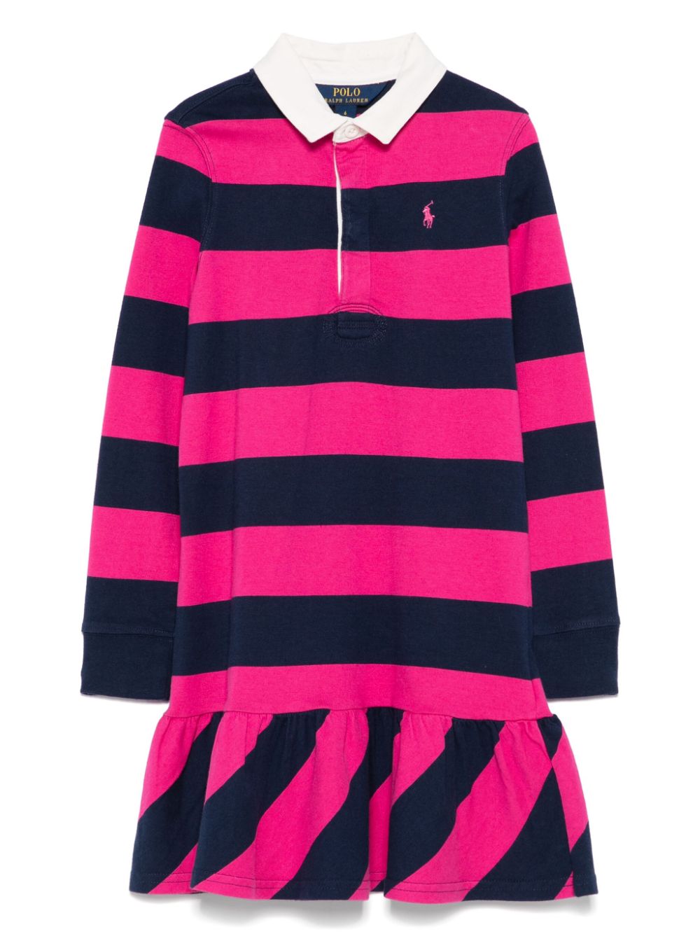 POLO RALPH LAUREN KIDS striped polo dress - Blue von POLO RALPH LAUREN KIDS