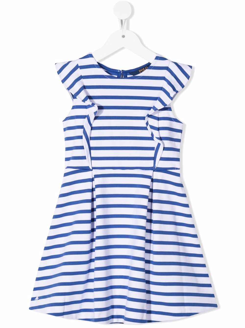 POLO RALPH LAUREN KIDS striped short-sleeve day dress - Blue von POLO RALPH LAUREN KIDS