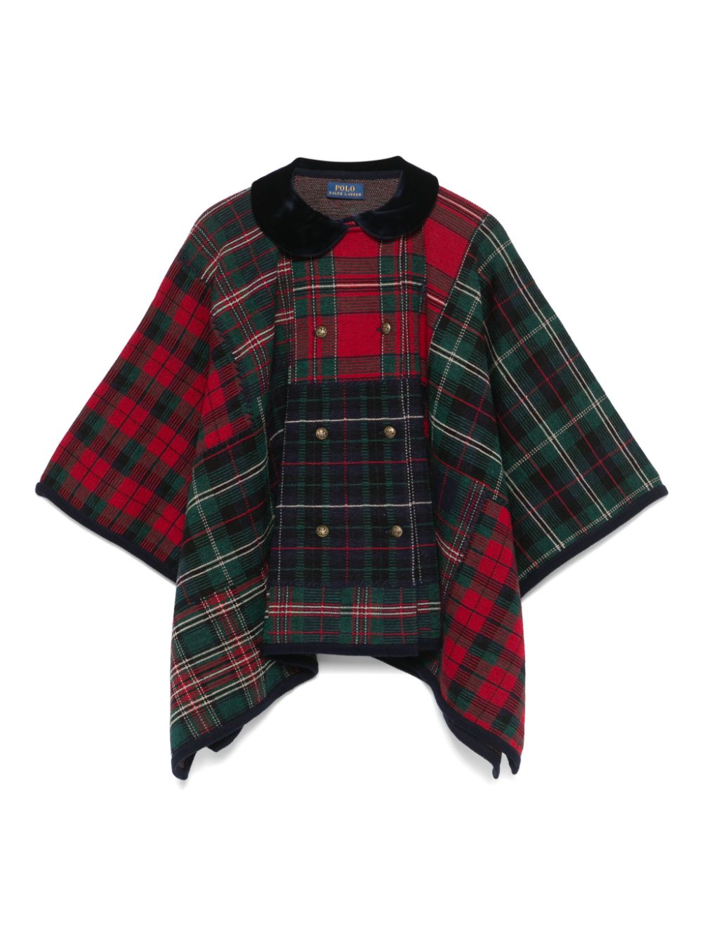 POLO RALPH LAUREN KIDS tartan-check cape - Blue von POLO RALPH LAUREN KIDS