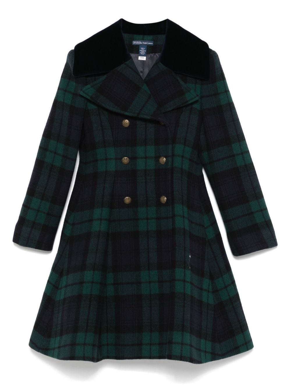 POLO RALPH LAUREN KIDS tartan coat - Blue von POLO RALPH LAUREN KIDS