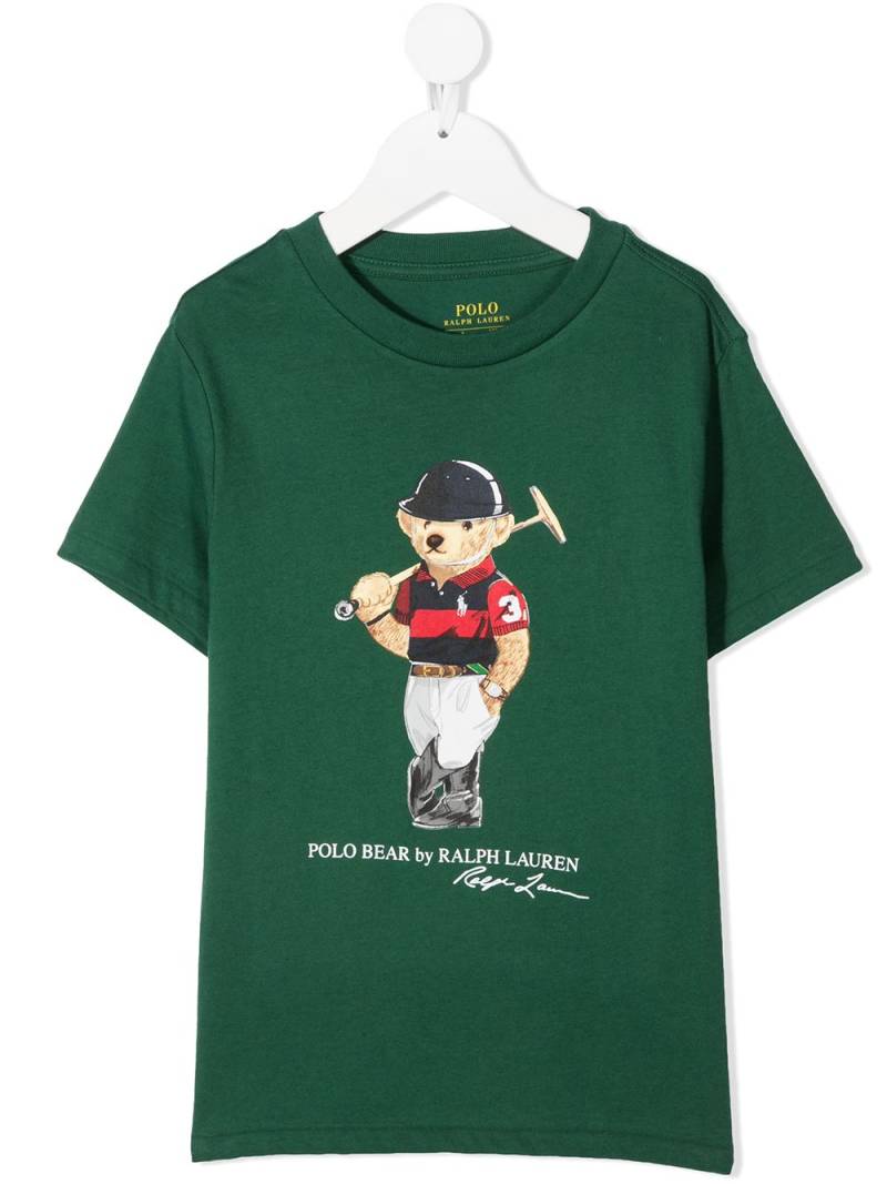 POLO RALPH LAUREN KIDS teddy bear-print T-shirt - Green von POLO RALPH LAUREN KIDS