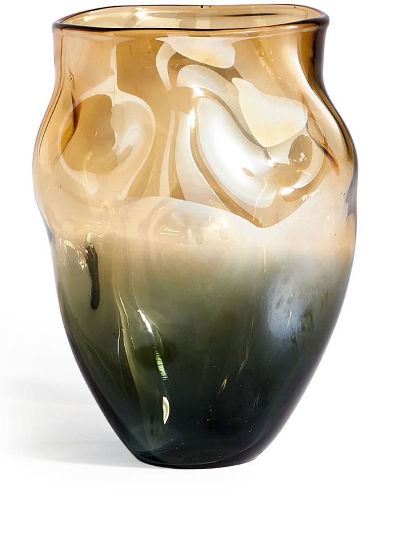 POLSPOTTEN Collision glass vase (30cm) - Neutrals von POLSPOTTEN