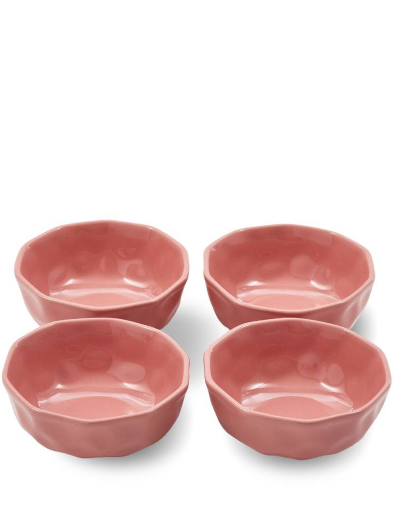 POLSPOTTEN Koa glazed-finish bowls (set of four) - Pink von POLSPOTTEN