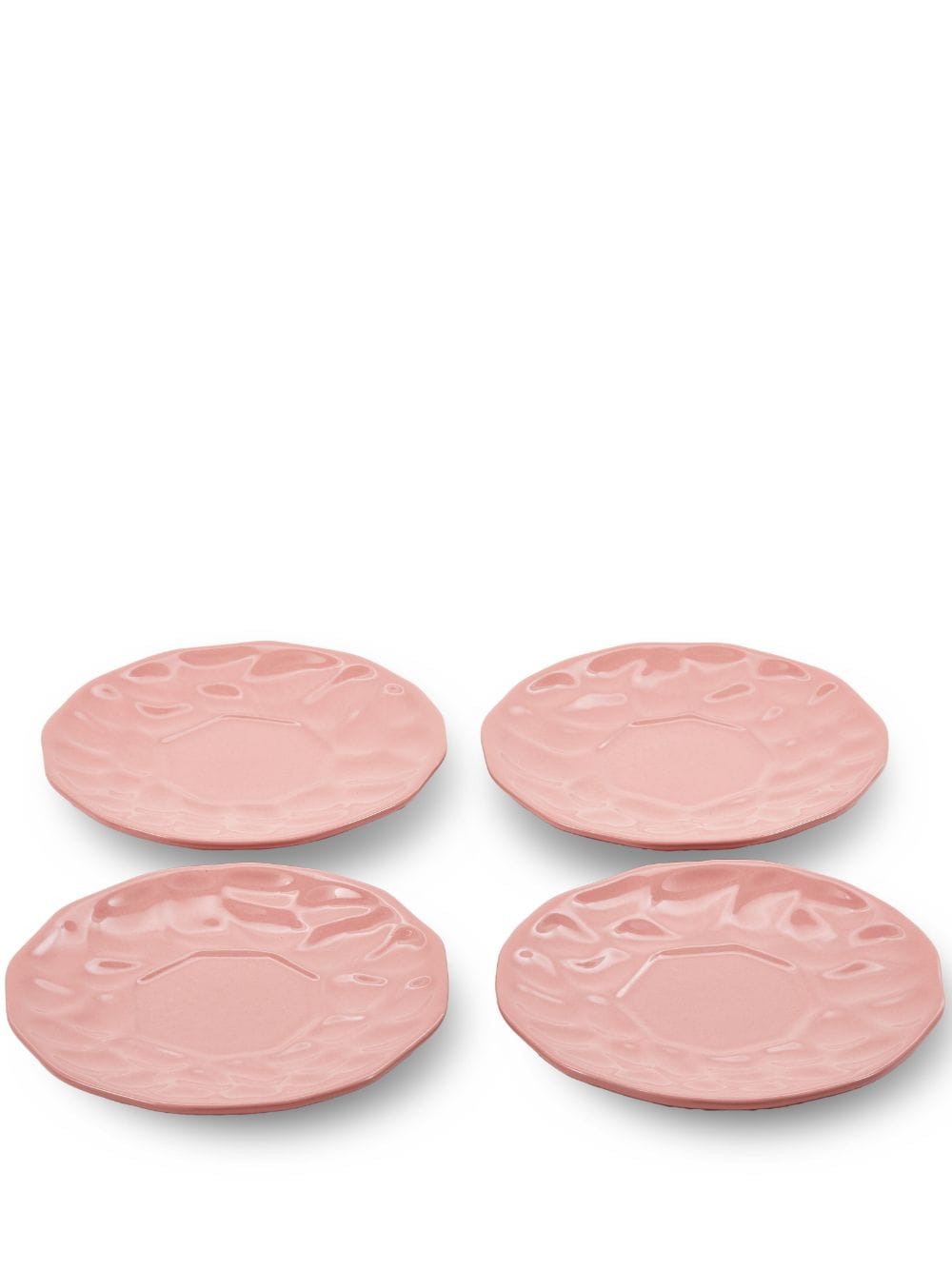 POLSPOTTEN Koa glazed-finish plates (set of four) - Pink von POLSPOTTEN