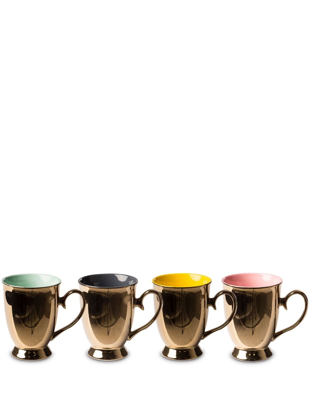 POLSPOTTEN Legacy porcelain mug (set of four) - Gold von POLSPOTTEN