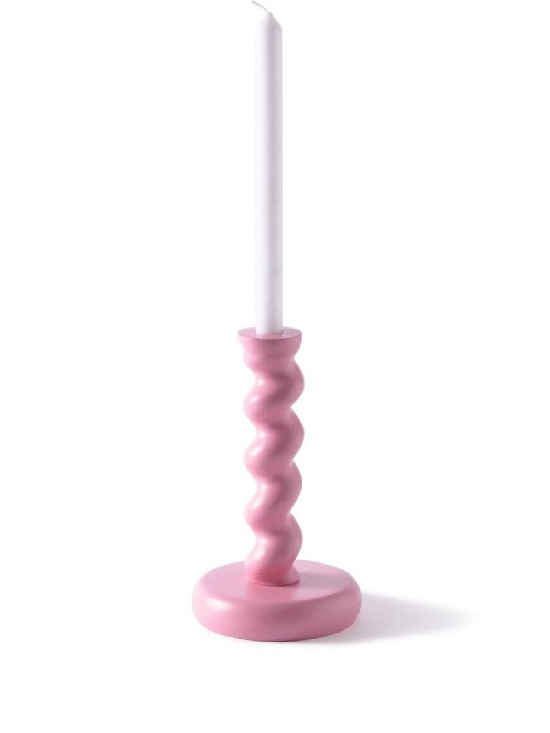 POLSPOTTEN Twister candle holder (24 cm) - Pink von POLSPOTTEN