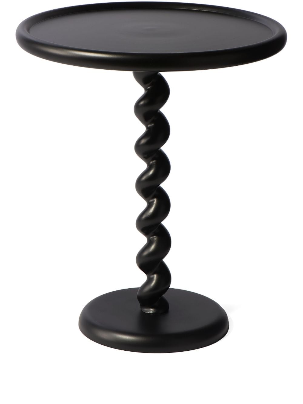 POLSPOTTEN Twister side table (56cm x 46cm) - Black von POLSPOTTEN