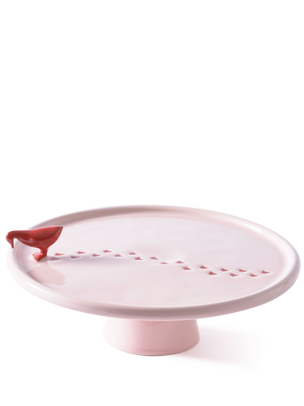 POLSPOTTEN Walking Duck ceramic plate (30cm) - Pink von POLSPOTTEN