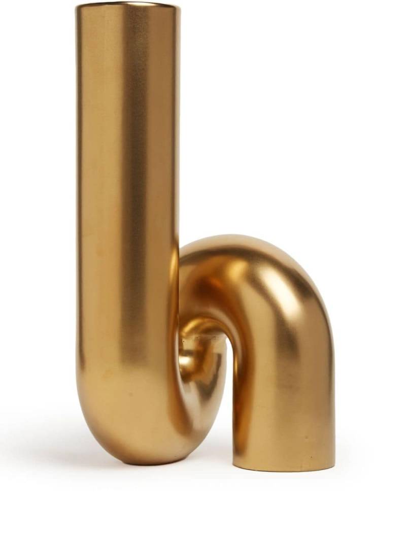 POLSPOTTEN Yourtube ceramic vase - Gold von POLSPOTTEN